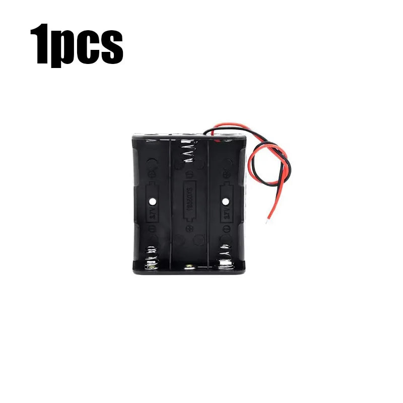 1/2pcs Black Plastic DIY Battery Storage Case Clip Holder Container 1 2 3 4 Slot 18650 Battery Storage Box Case Wire Lead Pin Oasis Select 1pcs-C