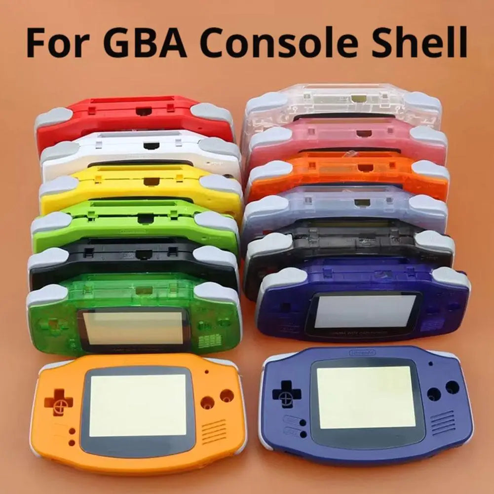 Full Housing Shell Replacement for Game Boy Advance GBA Clear Transparent Custom Case Cover Buttons Screws Full Set DIY Repair Oasis Select