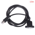 USB 2.0 Type B Male to Type B Female Printer Extension Cable With Panel Mount Oasis Select 1.5m