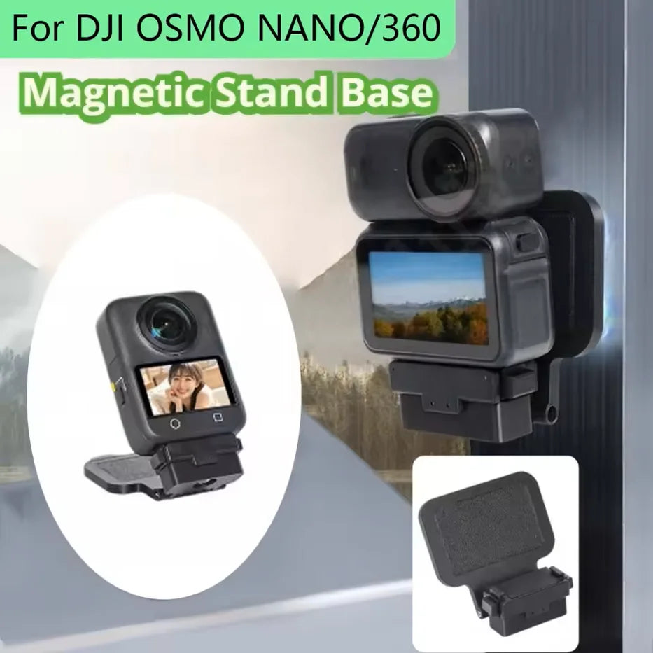 Foldable Magnetic Mount Adapter for DJI Osmo Nano | 180° Tilt
