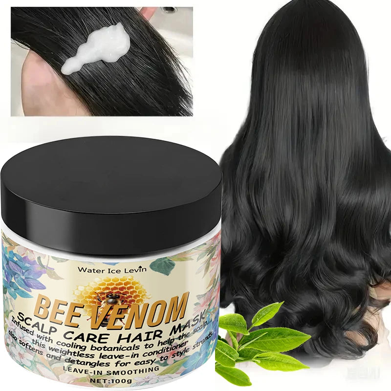 Bee Venom Keratin Hair Mask – Collagen & Coconut Oil 100g Deep Conditioning Hair Mask Oasis Select