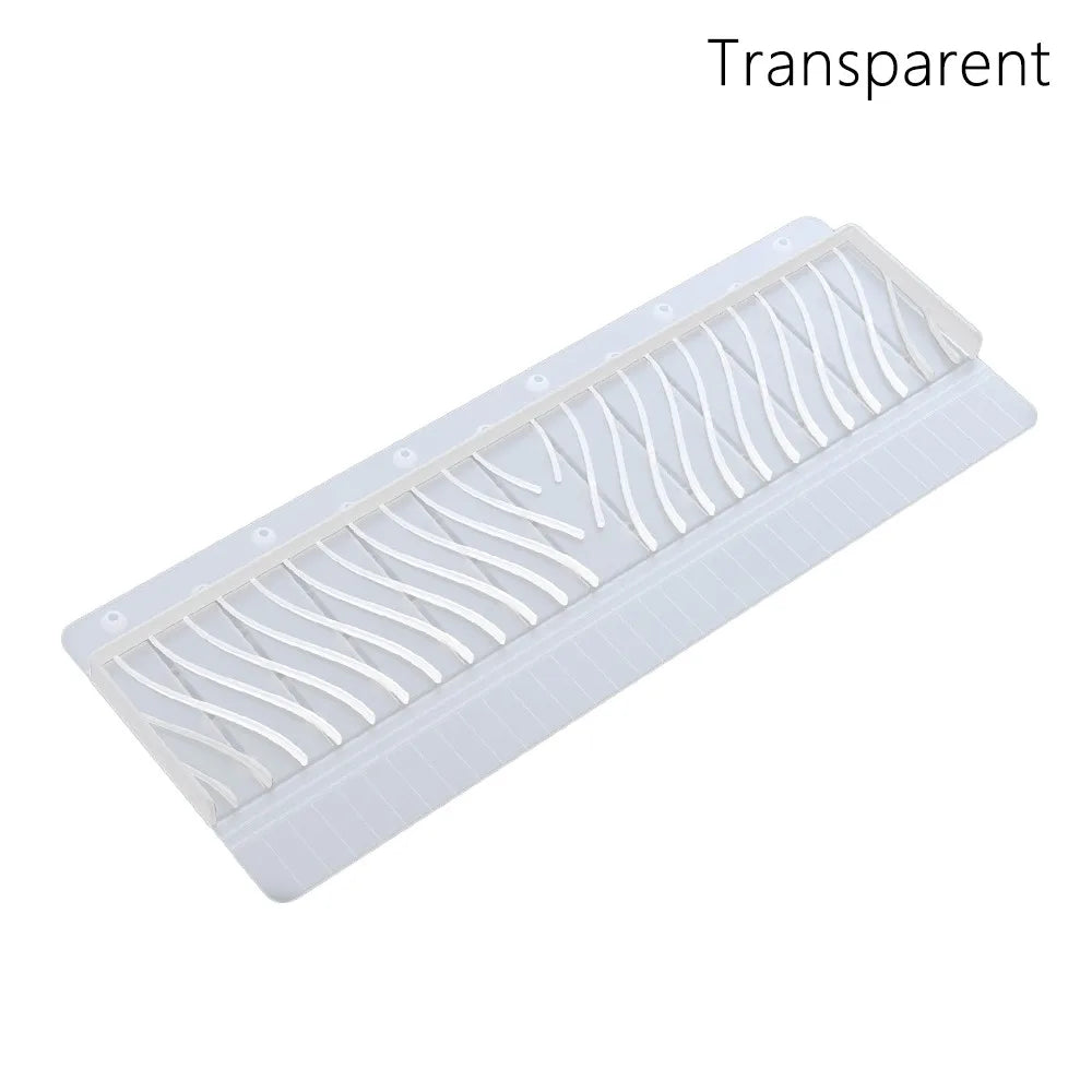 Durable Silicone Sink Splash Guard Sucker Can Be Cropped Sink Edge Protector Non-Slip Oil-Proof Drainage Mat Bathroom Oasis Select Transparent