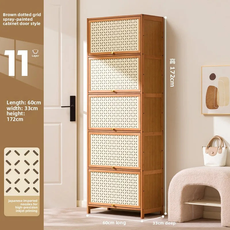 Shoe rack multi-layer household door indoor good-looking entrance dust-proof shoe cabinet rental house shoe rack Oasis Select Eleven floors 60