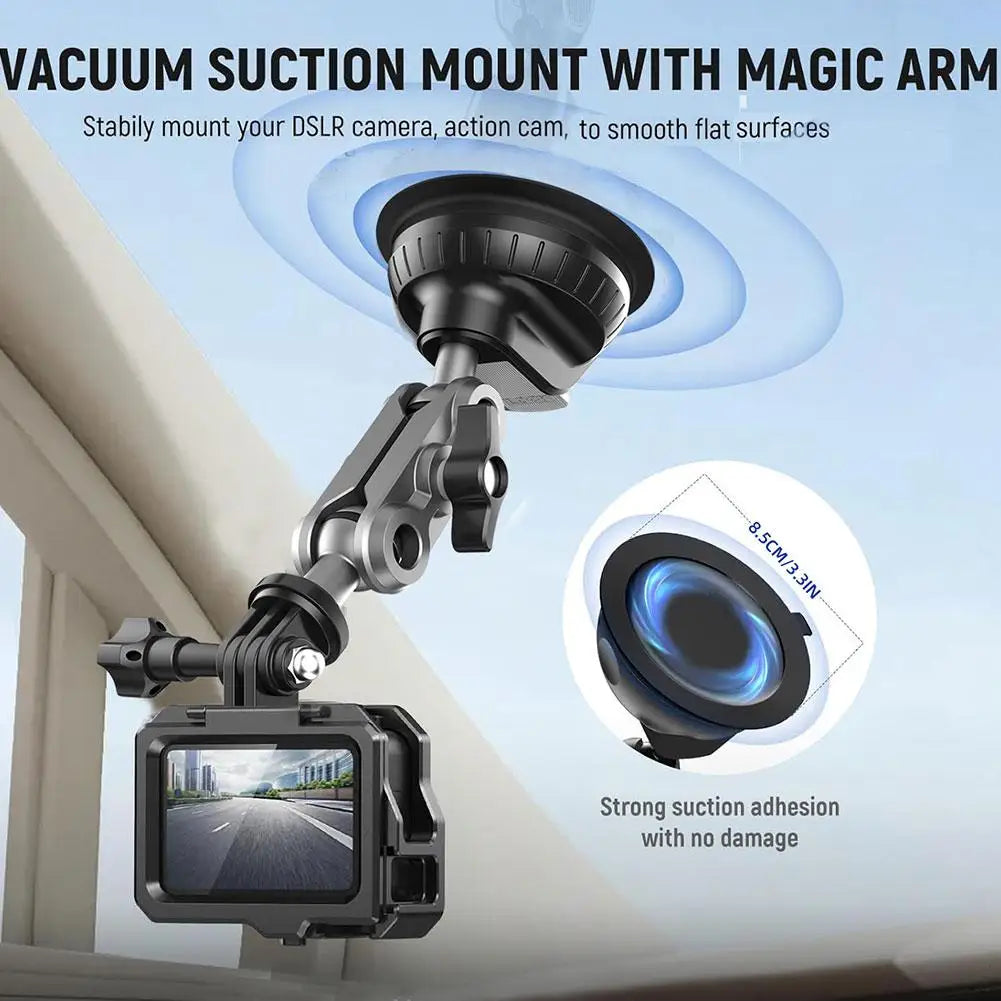 Suction Cup Car Mount for GoPro 12 11 & Insta360 X4 X3 X2