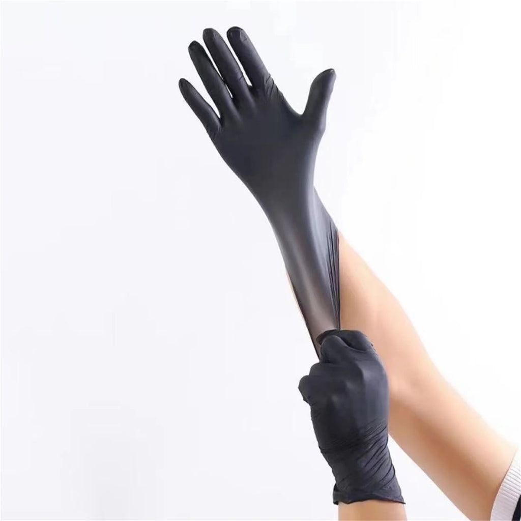 100-Pack Black Nitrile Gloves – Powder-Free, Durable Disposable Disposable Nitrile Gloves Oasis Select