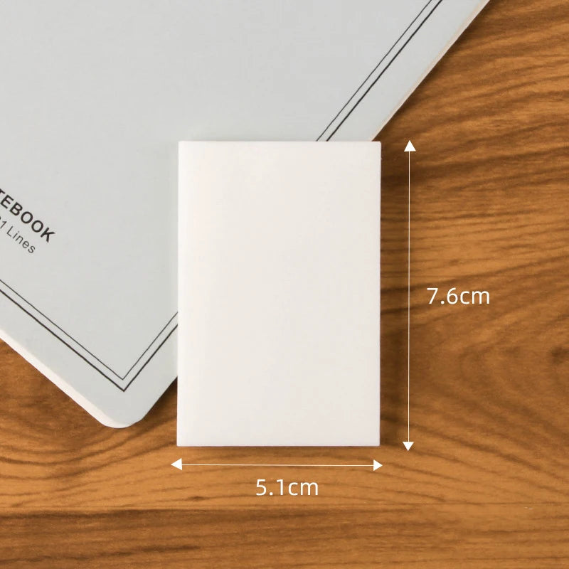 50Sheets Creative PET Transparent Sticky Notes Perspective Waterproof Sticky Notes Student Stationery School Office Supplies Oasis Select A1