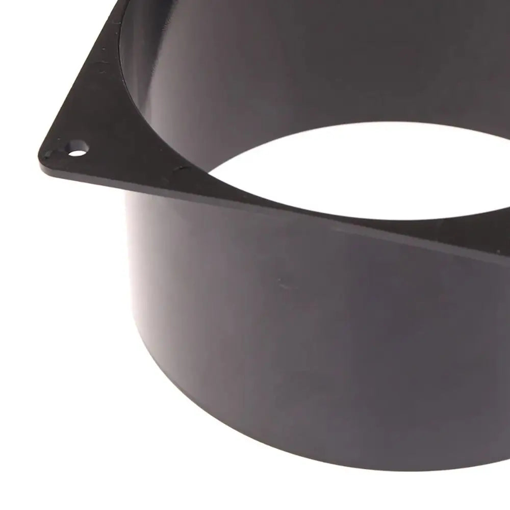 1Pcs 75/100/120/150mm Flange Connector Square Bottom Pipe Fitting Air Inlet And Outlet ABS Black Air Ducting Connection Flange Oasis Select