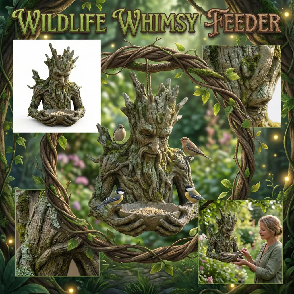 Resin Tree Man Bird Feeder – Outdoor Sculpture Garden Décor Outdoor Bird Feeder Oasis Select