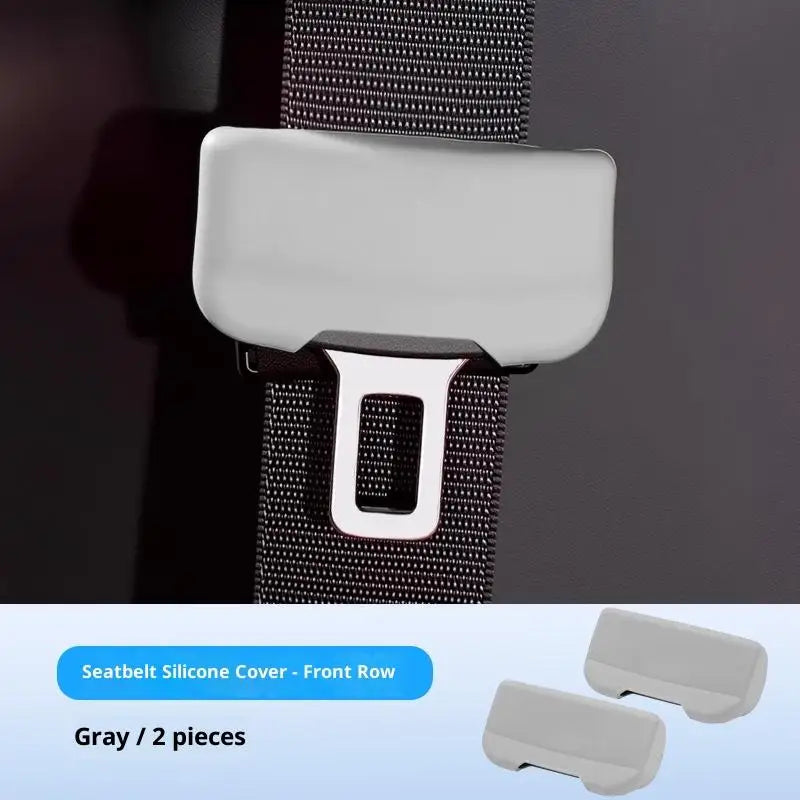 1/2Pcs Car Seatbelt Buckle Covers, Silicone Anti-scratch Guard, Auto Interior Accessories Oasis Select Beige 2PCS