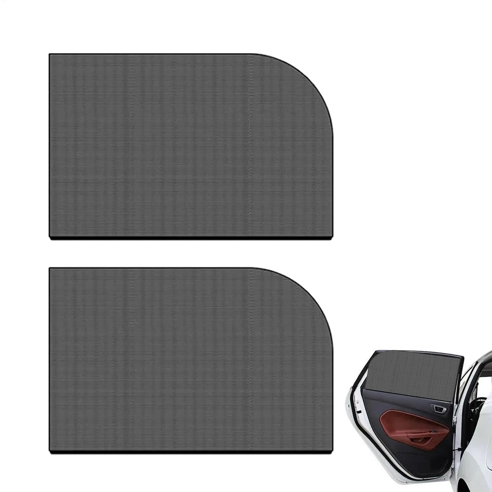 2Pcs Car Window Sunshade Cover Block UV Protection Car Side Window Shade Sunshades Sun Shade Cover Visor Shield Screen Oasis Select