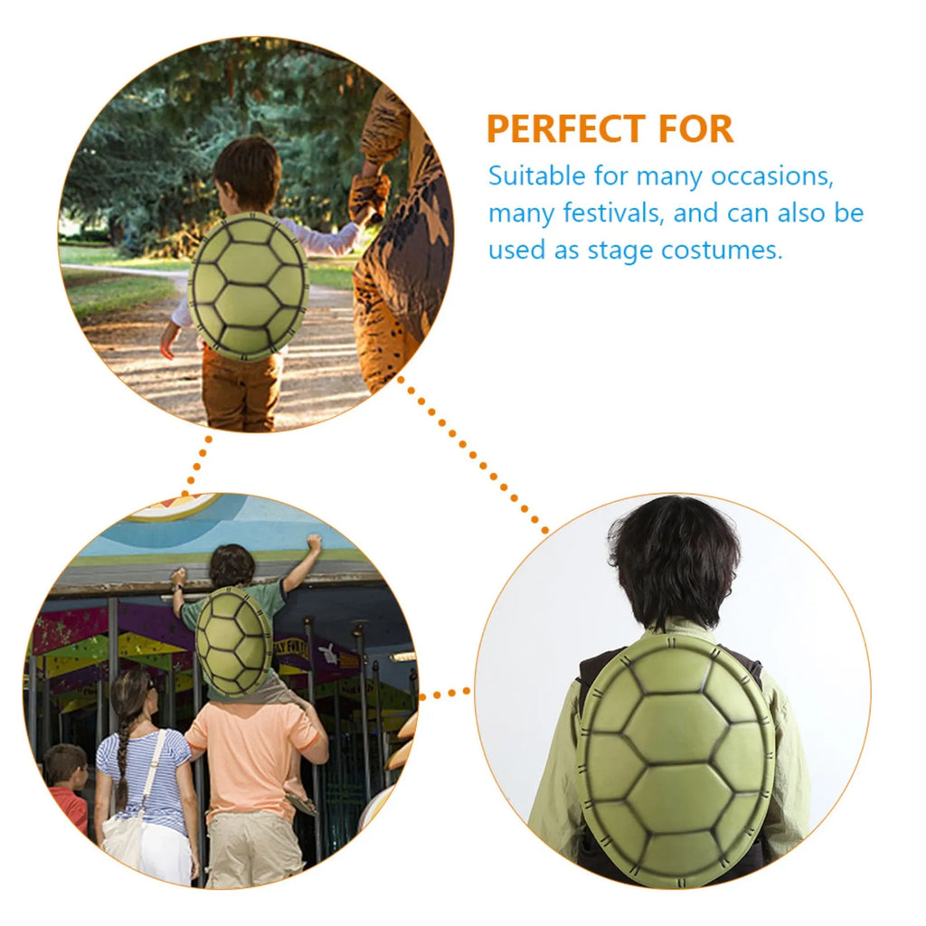 Halloween Turtle Shells Cosplay Simulation Tortoise Shells Photo Props for Role Play Party Performance Costumes Ninja Oasis Select