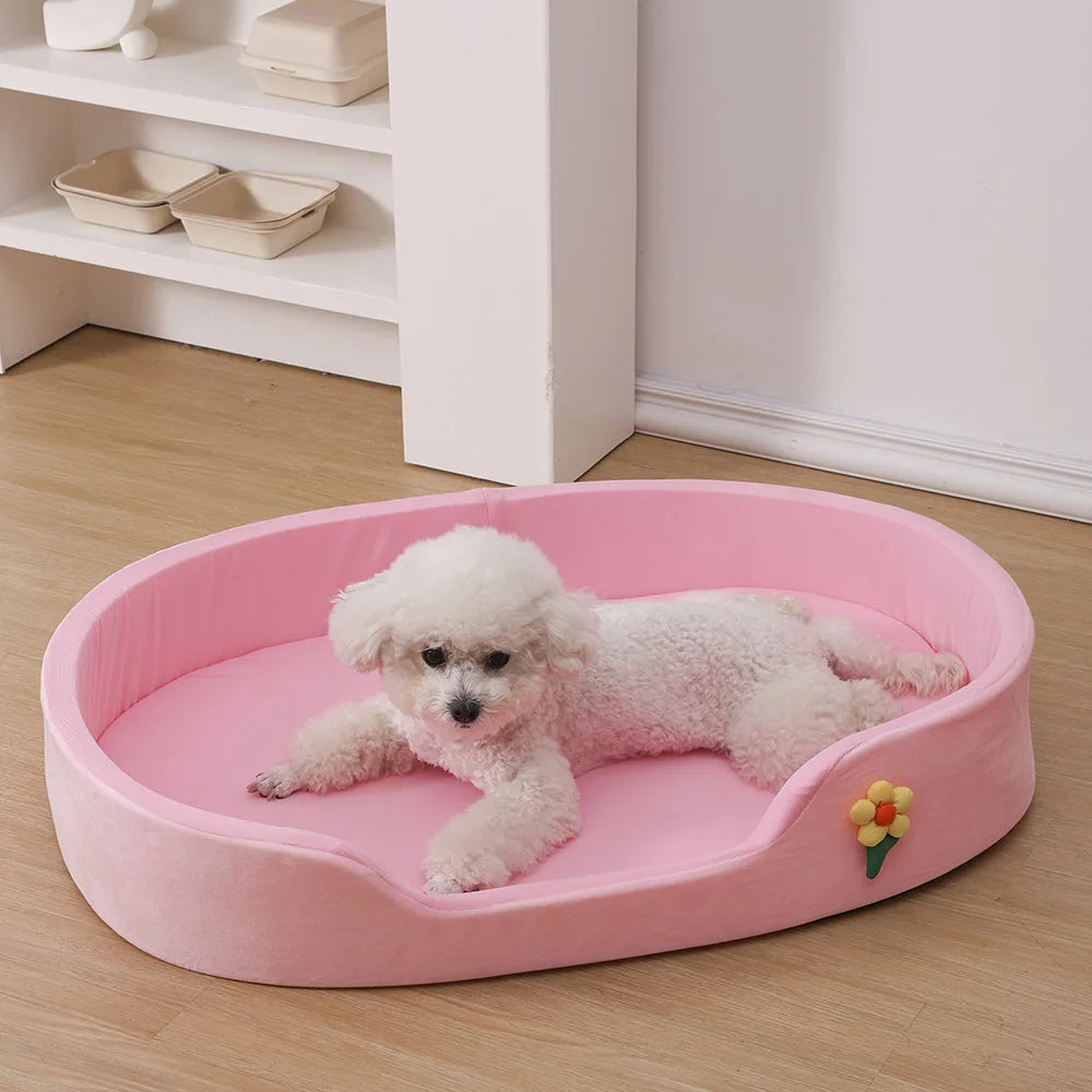 Summer Ice Silk Cool and Breathable Pet House, All-season, Detachable and Washable Dog House, Pet Ice Pad and Dog Bed Oasis Select