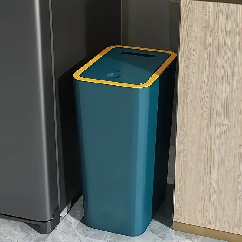 10L One-Touch Odor-Proof Trash Can | Leakproof Kitchen & Bathroom Bin