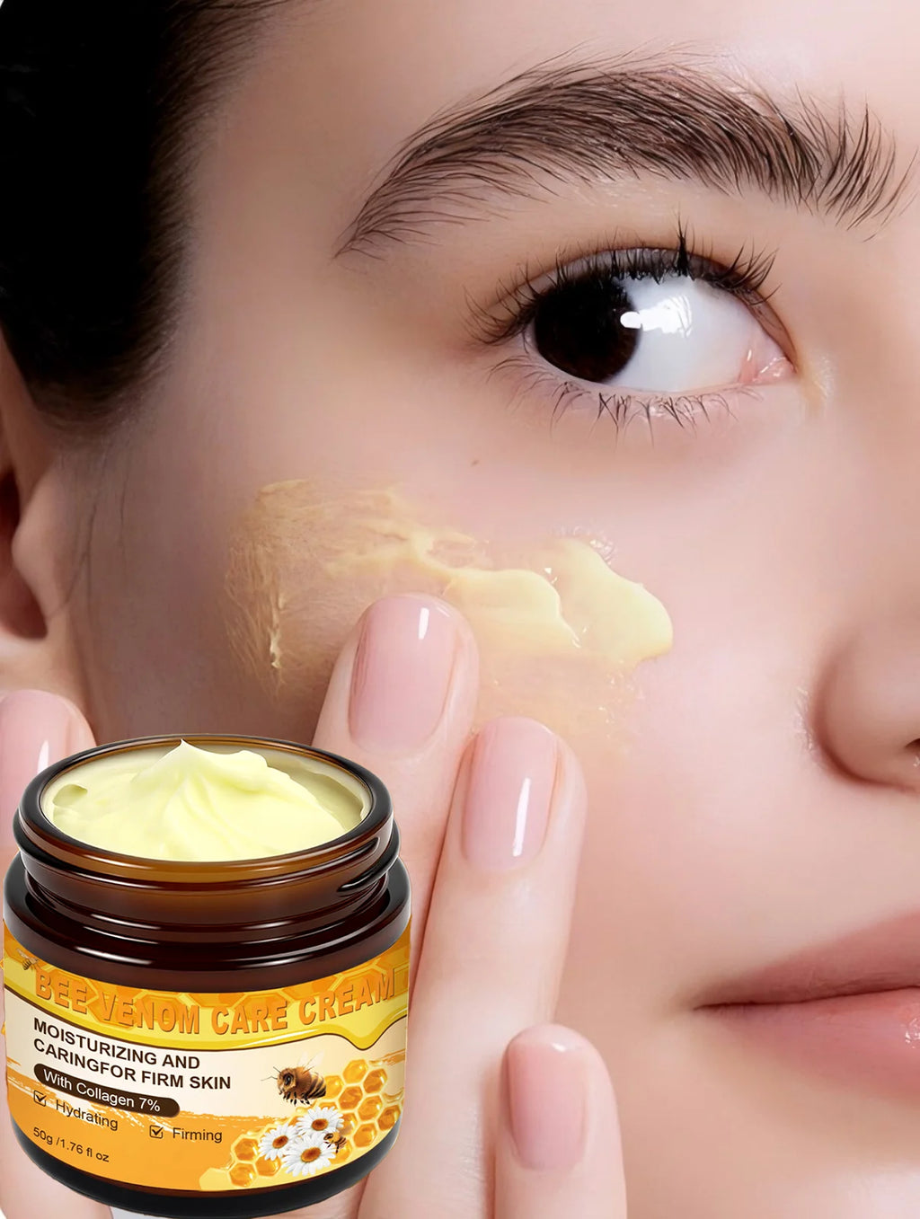 YURHERSU Bee Venom Facial Cream – Lifting & Firming 50g Facial Moisturizer Cream Oasis Select YELLOW 150g