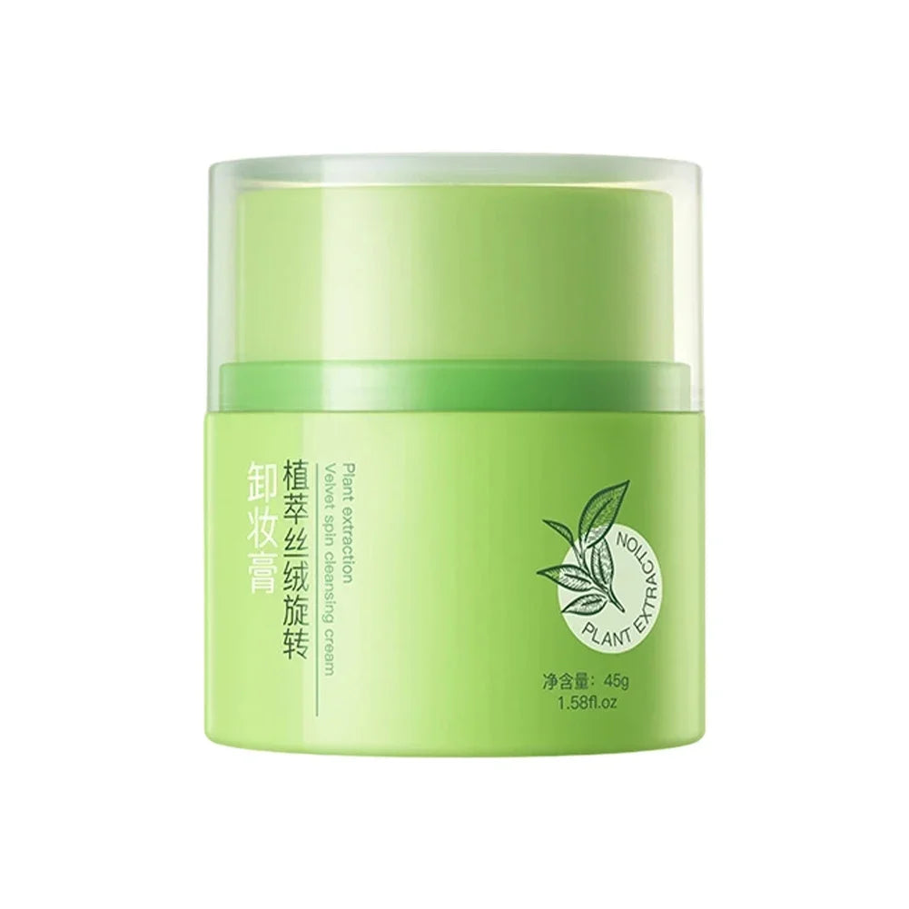 Plant Velvet Rotating Makeup Remover Cream 45g Gentle Non Irritating Deep Cleansing Eyes Lips Face Daily Skincare Oasis Select 45g