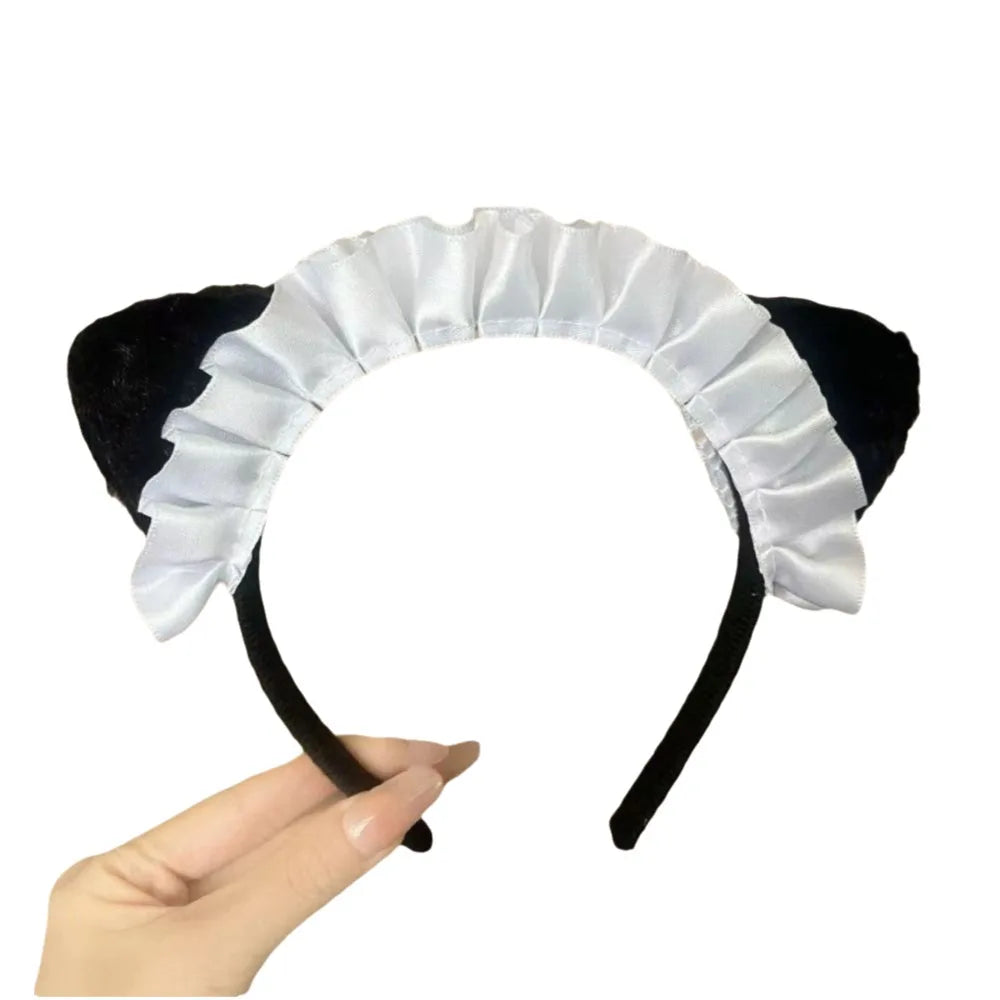 Lovely Polyester Cat Ear Headbands Japanese-Style Photography Props Lolita Hair Hoops Maid Cosplay Hair Accessories Stage Oasis Select 1PC