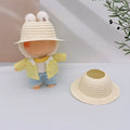 Colored Empty Straw Hat For Ropa Labubu Lovely Little Doll Accessories Cute Hat Decoration Oasis Select Beige One Size