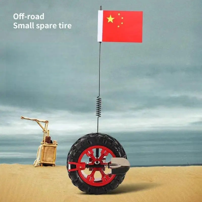 1 Set High Visibility Mini Tire Tire Rear Ornament Rubber Mini Spare Tire Kit Simple Installation For Long Distance Travel Oasis Select
