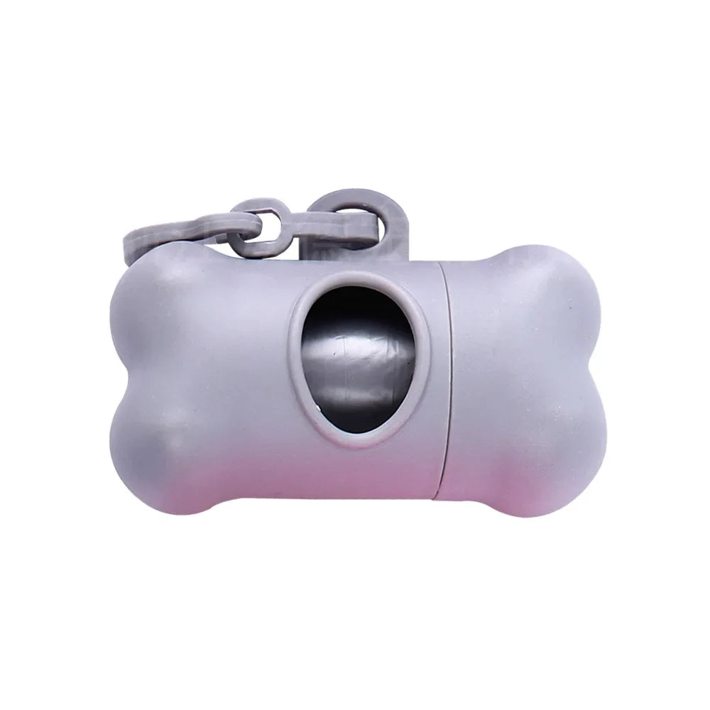 1/3pc Bone Shaped Bag Dispenser Disposable Pet Dog Waste Bag Holder Plastic Garbage Bag Case Carrier Disposal Poop Bag Dispenser Oasis Select grey