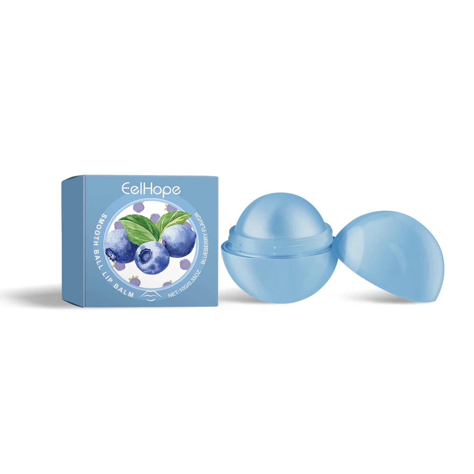 Eelhope Fruity Lip Balm Flavor Smooth Ball Lip Balm Deep Moisturizing Non Greasy Safe for Sensitive Skin Lip Care All Seasons Oasis Select Blue Sauce