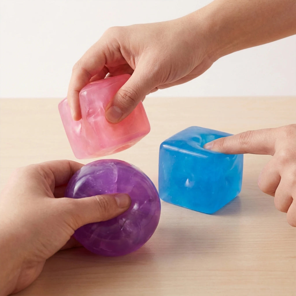 Ice Squishy Cubes Squeeze Anti Stress Slow Rebound Solid Squish Sensory Decompression Toy Office Desktop Ornaments Party Gift Oasis Select