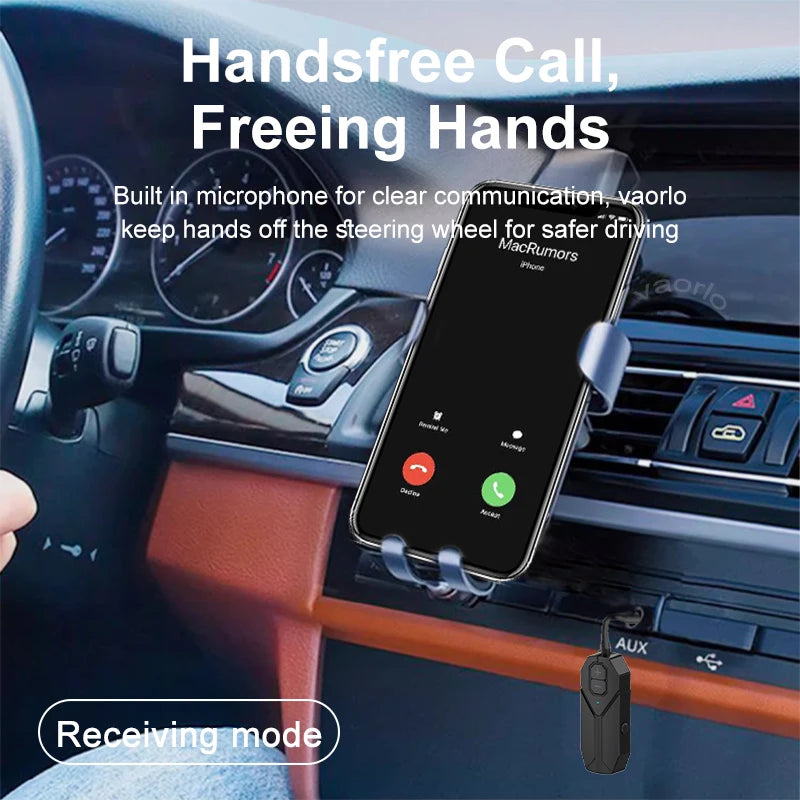 2 In 1 Bluetooth 5.4 Audio Receiver Transmitter Hifi Stereo Wireless Adapter 3.5MM AUX With Mic For Airplane TV PC Car Speaker Oasis Select