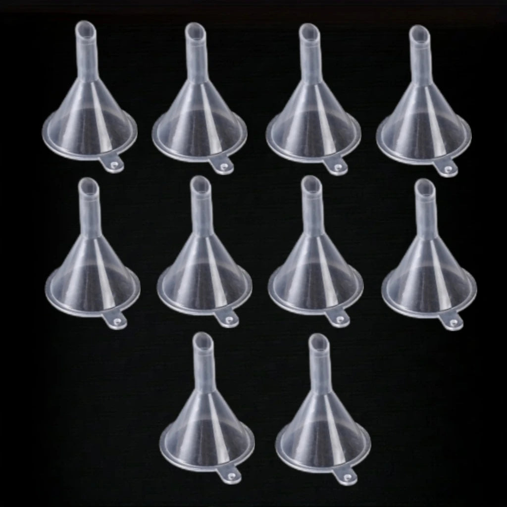 5/10pcs Transparent Plastic Funnel - Mini Liquid Filling Tool for Perfume Essential Oil Crafts Funnel Oasis Select 10PCS