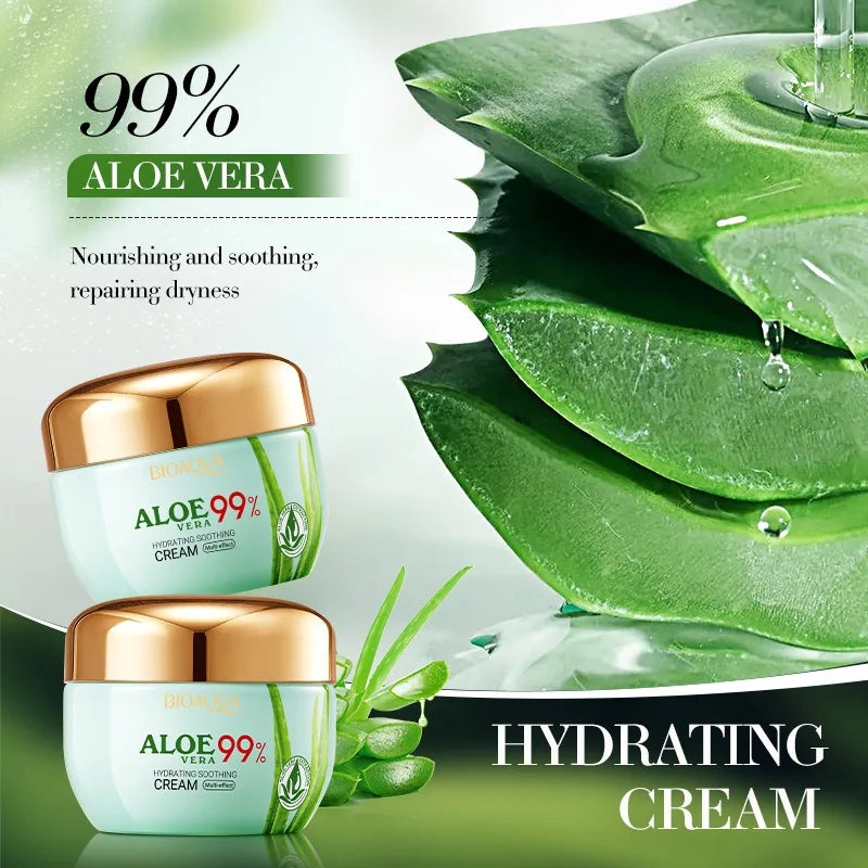 BIOAQUA Aloe Vera Face & Eye Cream Set – Hydrating & Firming Face & Eye Cream Set Oasis Select