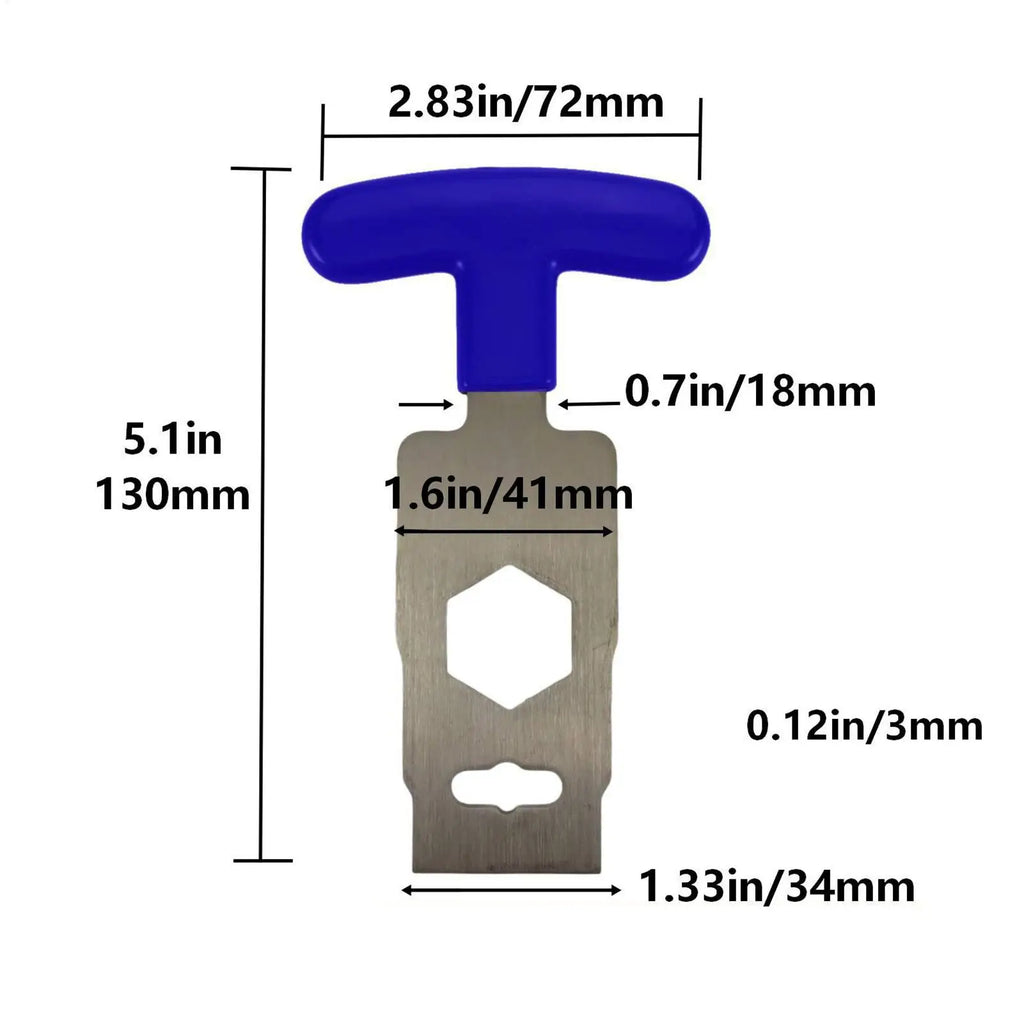 Portable Wrench Tool Pool Plug Removal Tool Pool Drain Plug Removal Tool Pool SPA Jet Removal Tool for Spa Swimming Backflow Oasis Select