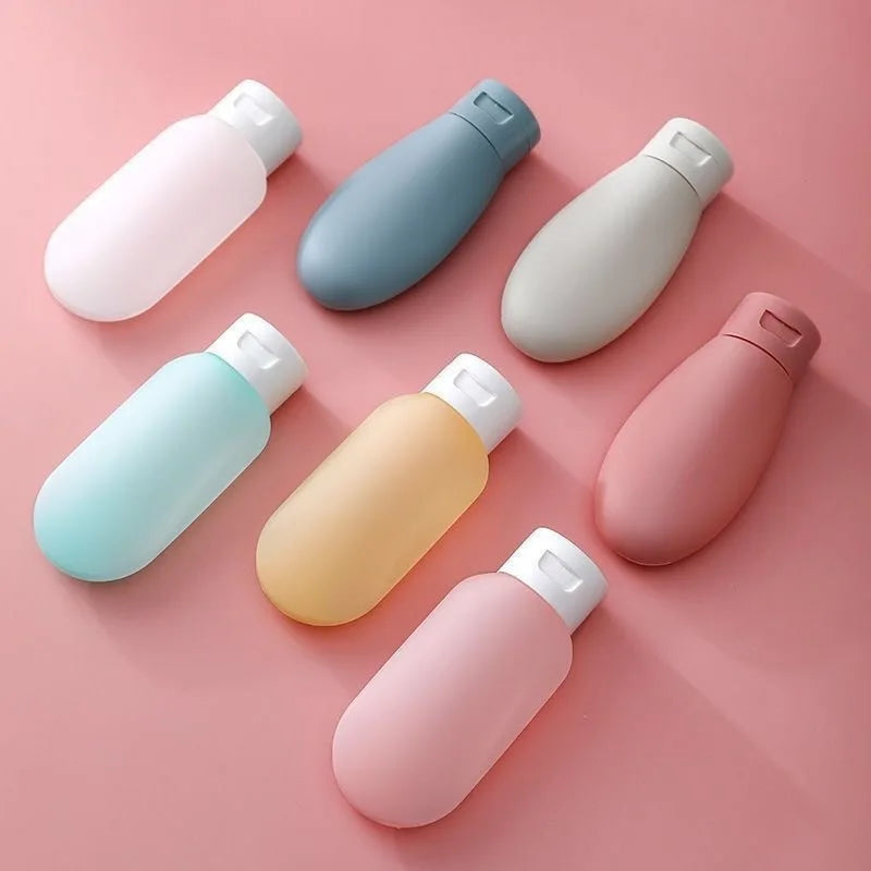 4Pcs/Set Refillable Bottle 60ml Soft Lotion Container Squeeze Tube Empty Bottle Portable Travel Shampoo Bottle Oasis Select