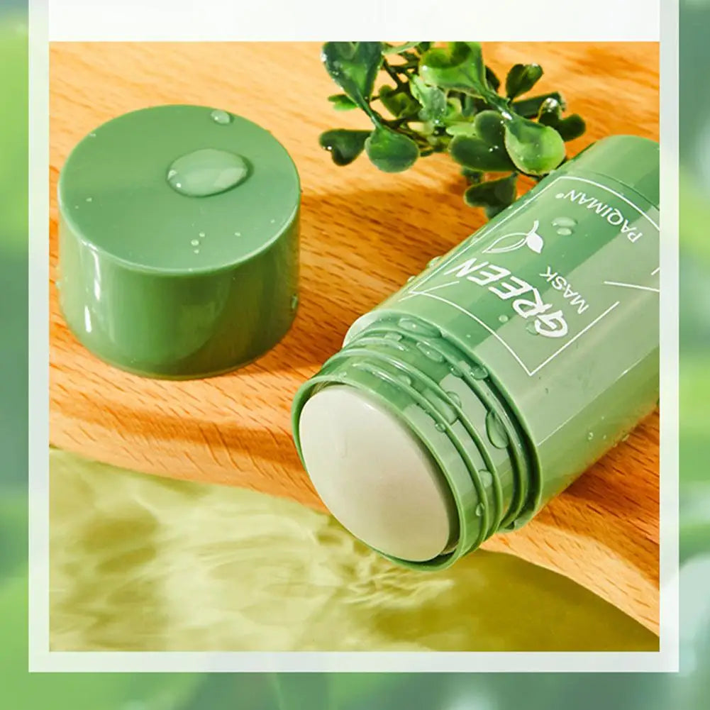 Green Tea Mask Face Clean Cleansing Stick Mask Face Deep Moisturizing Shrink Pores Blackhead Acne Facial Skin Care Oasis Select