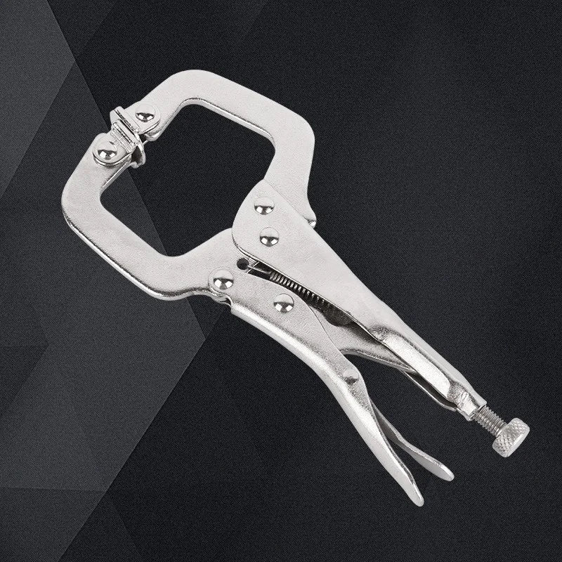 1Pcs C Clamp Locking Pliers 23cm Vise Grip Welding Steel Locking Woodworking Grip Tenon Locator Adjustable Vise Jaw Hand Tools Oasis Select