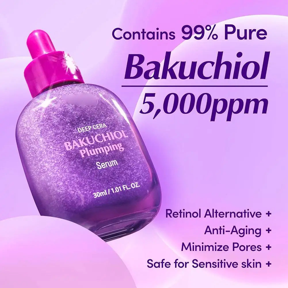 Bakuchiol Plumping Face Serum – Ceramide & Peptides 30ml Face Serum Oasis Select
