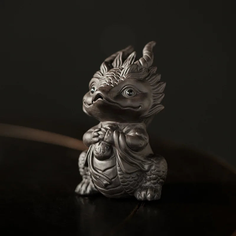 Lucky Purple Clay Cute Pixiu Tea Pet Ornament Premium Nurturable