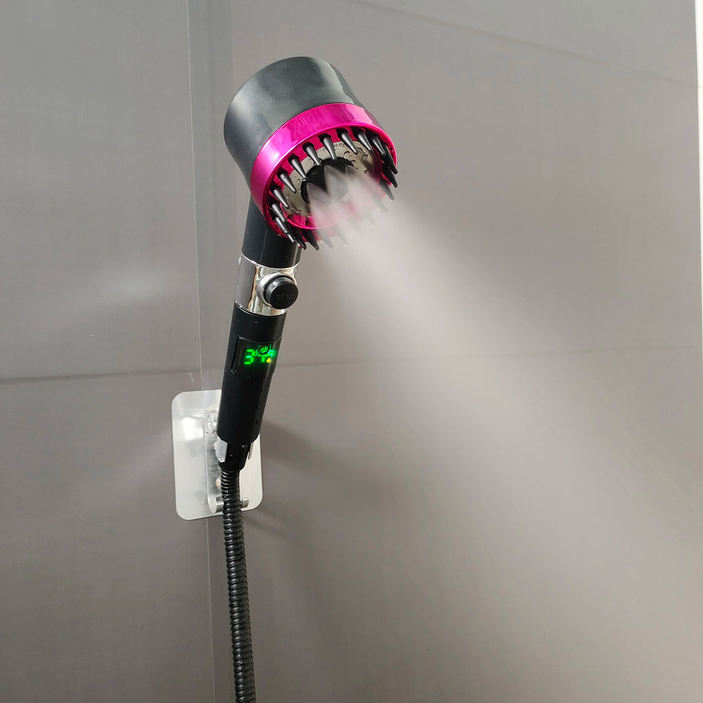 3 Modes Temperature Display Large Shower Head High Pressure Portable Filter Rainfall Faucet Tap Bathroom Innovative Accessories Oasis Select