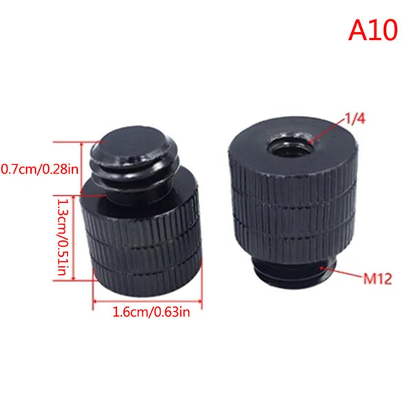 1/4 to M4 M5 M6 M8 M10 Conversion Screw 3/8" Male to Female Thread Screw Mount Adapter Standard for Projector Tripod Oasis Select A10