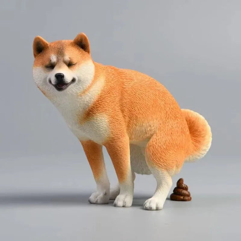 Shiba Inu model animal handwork creative funny poo dog decoration tabletop decoration Oasis Select