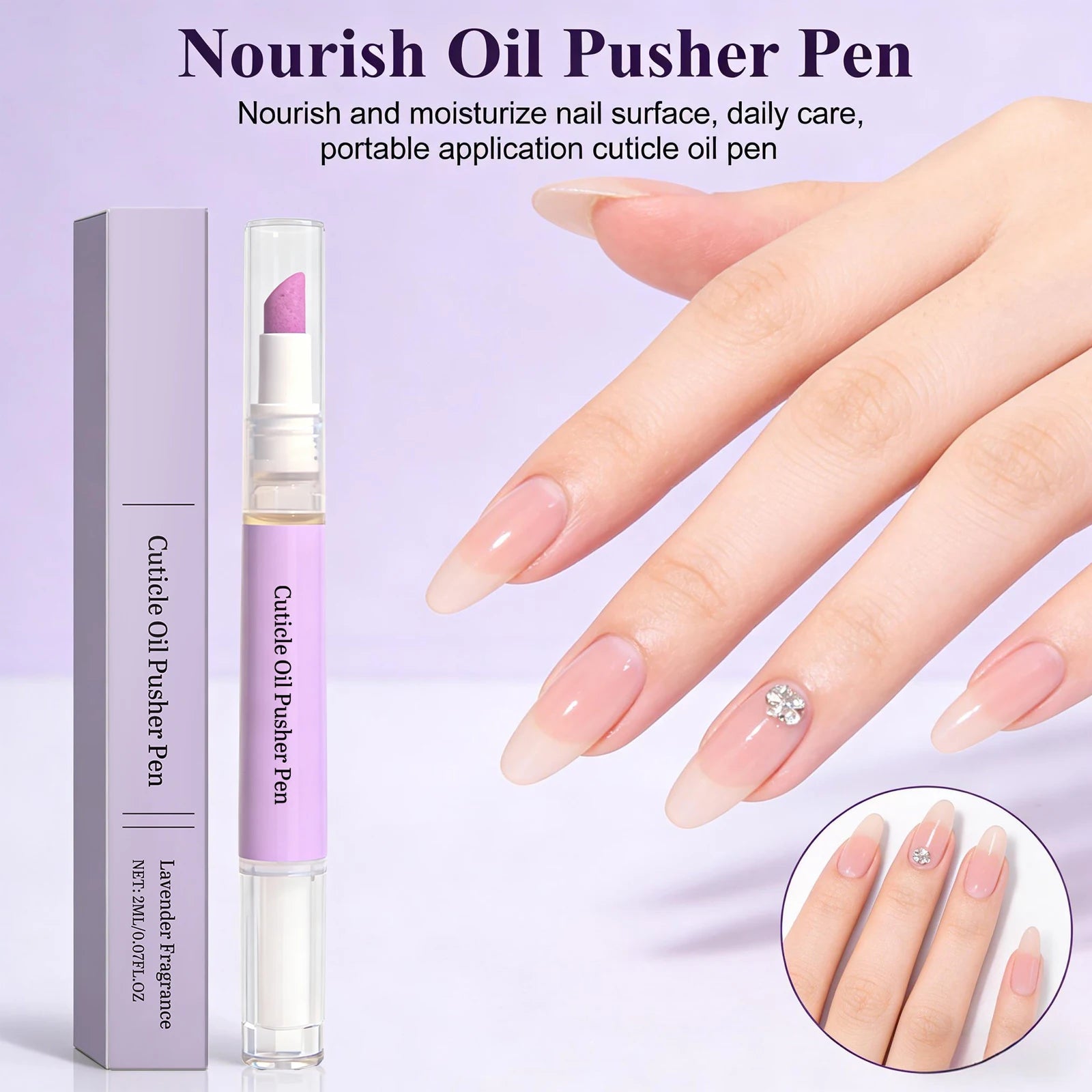 Nail Cuticle Oil Pen Dead Skin & Cuticle Remover Nail Cuticle Pusher Strengthen Nail Nourishing Manicure Nail Care Oil Pen Oasis Select