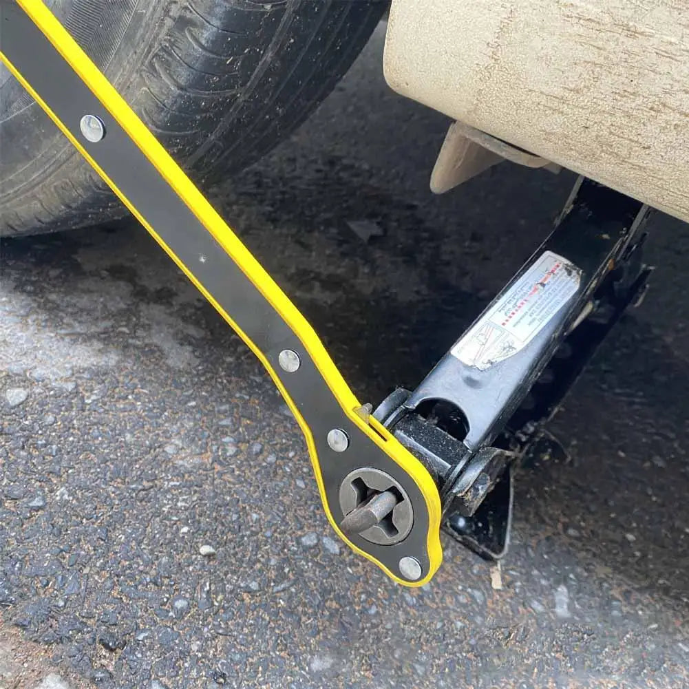 Car Labor-saving Car Jack Garage Tire Wheel Lug Wrench Scissor Handle Labor-Saving Wrench Auto Repair Tool Oasis Select