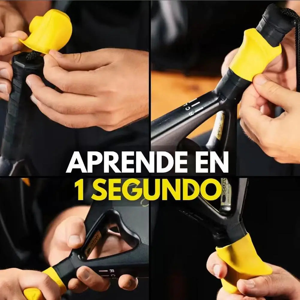 3 Colors Available Tennis Grip Corrector Soft Silicone Anti-Slip Ergonomic Comfort Handle Grip Corrector Training Device Oasis Select