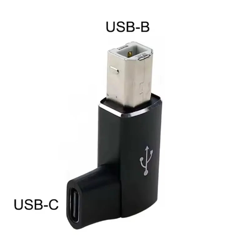 USB Type C Female to USB B Male square Adapter for Scanner Printer Converter USB Transfer for Printer MIDI Controller Keyboard Oasis Select