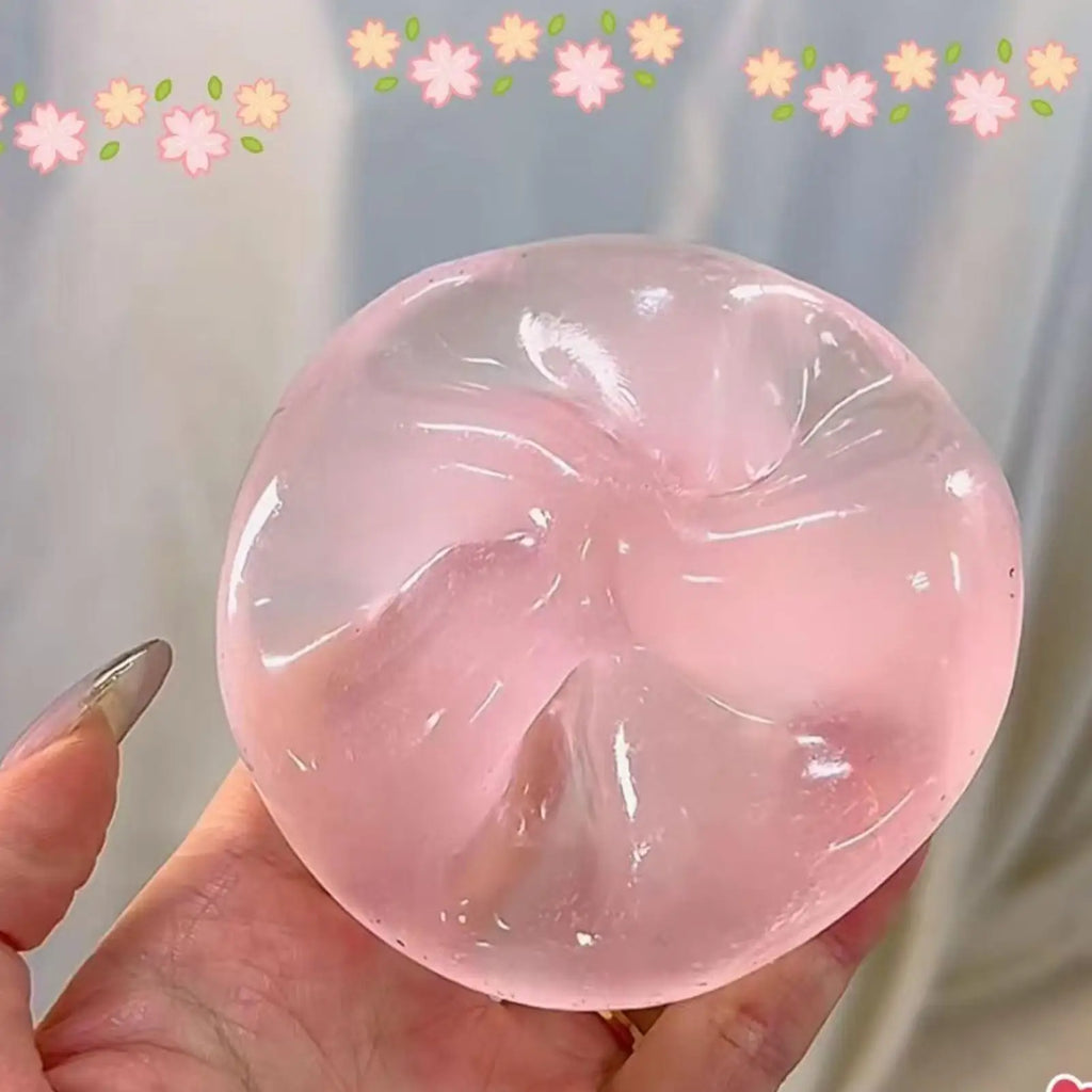 Maltose Squishys Toys Stress Ball Anti Stress Fidget Toy Soft Simulated Bule Transparent Ball Quick-rebound Squeeze Toys Oasis Select