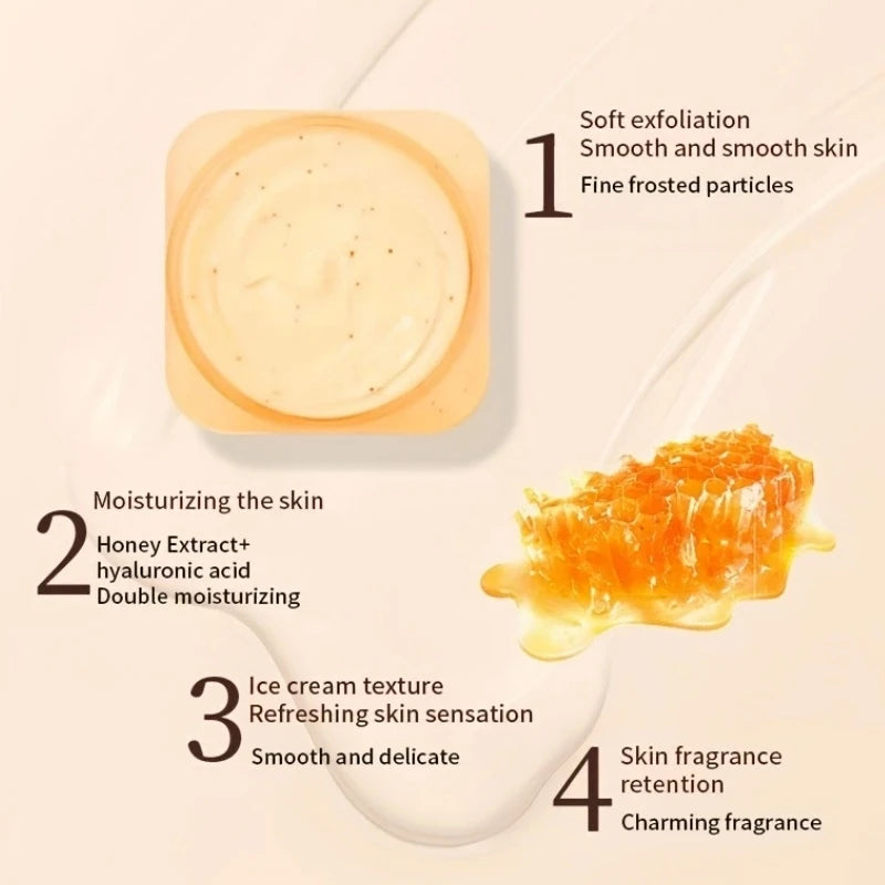 SADOER 500g Honey Extract Exfoliating Body Scrub