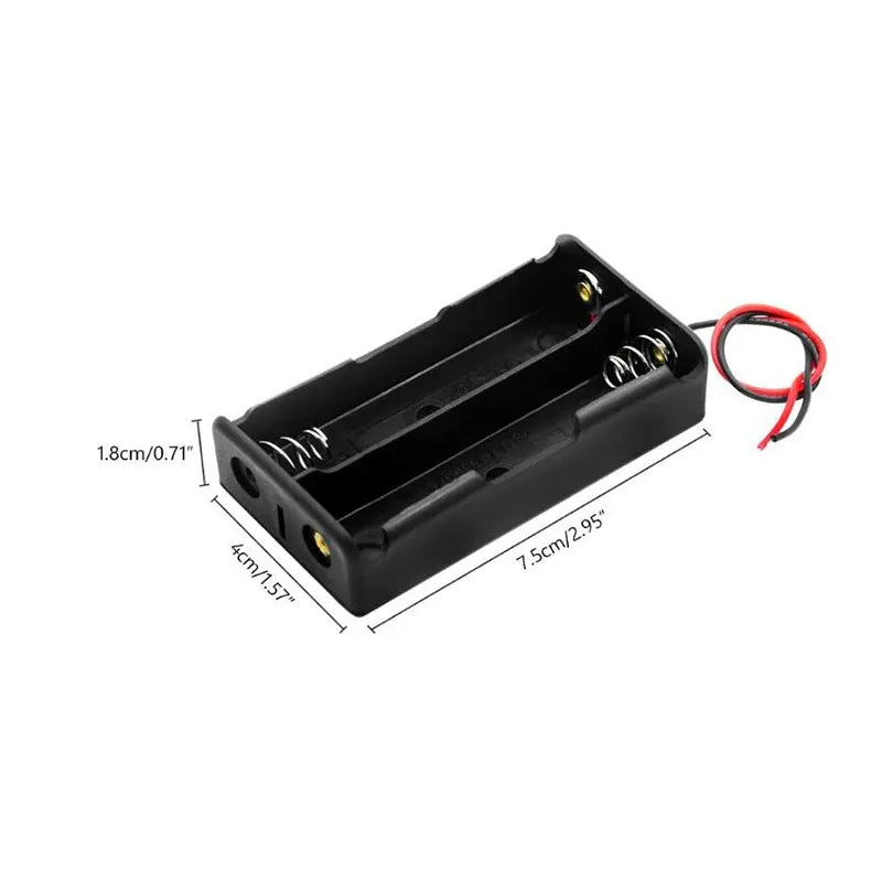 1/3pcs Plastic 18650 Battery Storage Box Case 1 2 3 4 Slot Way DIY Batteries Clip Holder Container With Wire Lead 18650 Battery Oasis Select