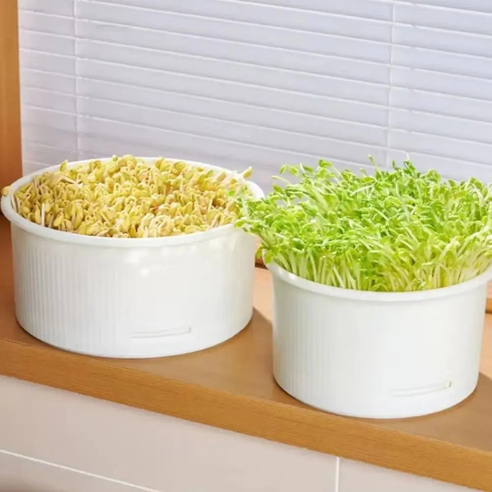 Stackable Bean Sprout Nursery Pots Ventilated Split Sprouting Tray Efficient Soilless Cultivation Pot Oasis Select