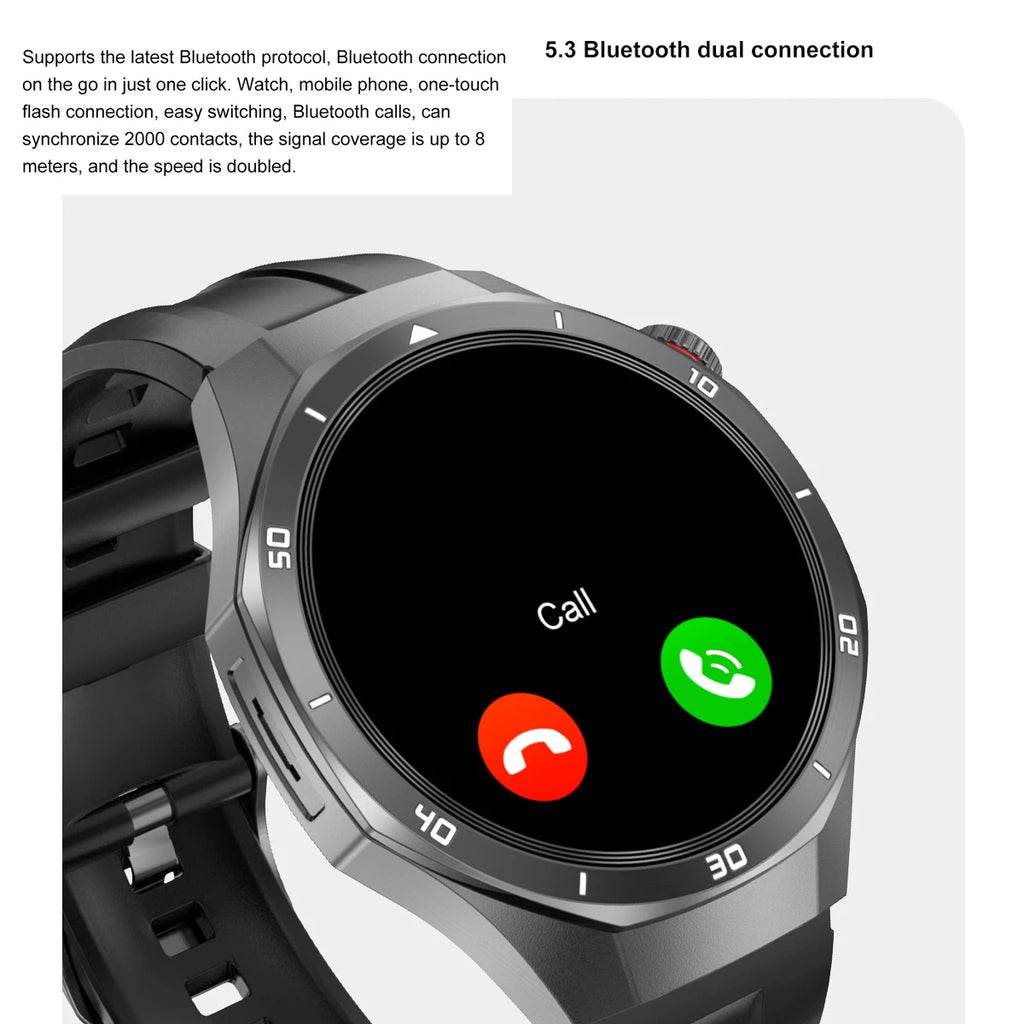 4GB Memory Local Music Playback Smart Watches Blue Tooth Call Sports Fitness NFC Heart Rate Men Women Sound Recording Smartwatch Oasis Select