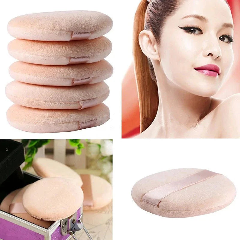 1/2/3/4pcs Soft Velvet Makeup Sponge Loose Powder Cosmetic Puff Double-sided Face Makeup Sponge Concealer Wet Dry Makeup Tools Oasis Select