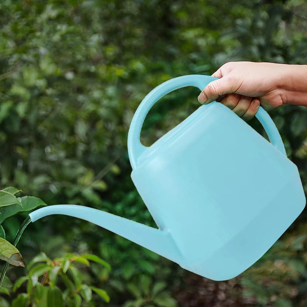 Home Garden 4L Watering Can Long Mouth Large Capacity Plant Sprinkler Garden Tool Lightweight Watering Pot Oasis Select Cyan