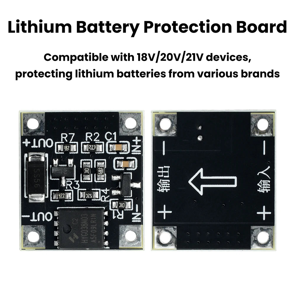 18V20V21V Lithium Battery Protection Board 15V Protection Voltage Over Discharge Protection Low Voltage Protection Under Voltage Oasis Select