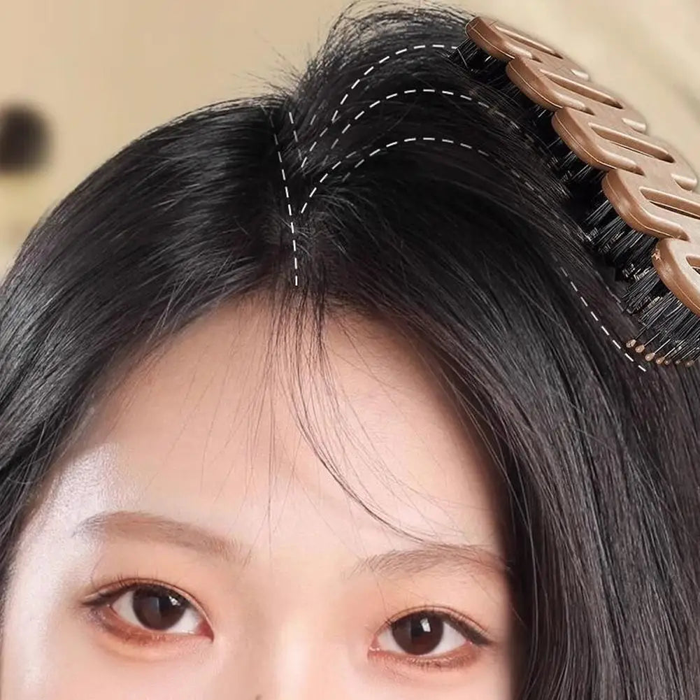 Vented Hair Brush with Bristles for Blow-drying, Styling, Curling & Straightening, Volumizing Ball-Tipped Detangling Hairbrush Oasis Select